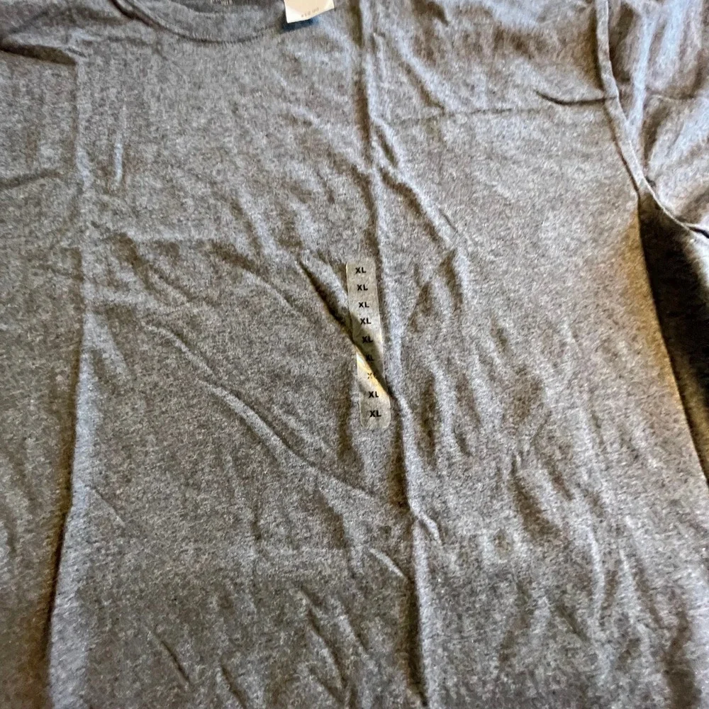 Banana Republic Mens Basic Crew T-Shirt XL Heather Grey Short Sleeve 657431-09-1